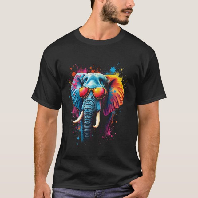 T-shirt Art éléphant (Devant)