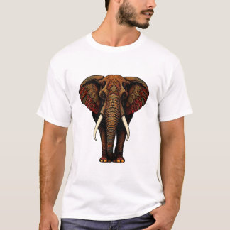 T-shirt Art Eléphant Ornat