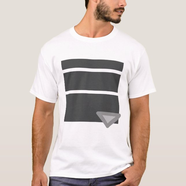T-shirt Art en ligne minimaliste (Devant)