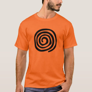 T-shirt Art en spirale tribal de tribal de pétroglyphe