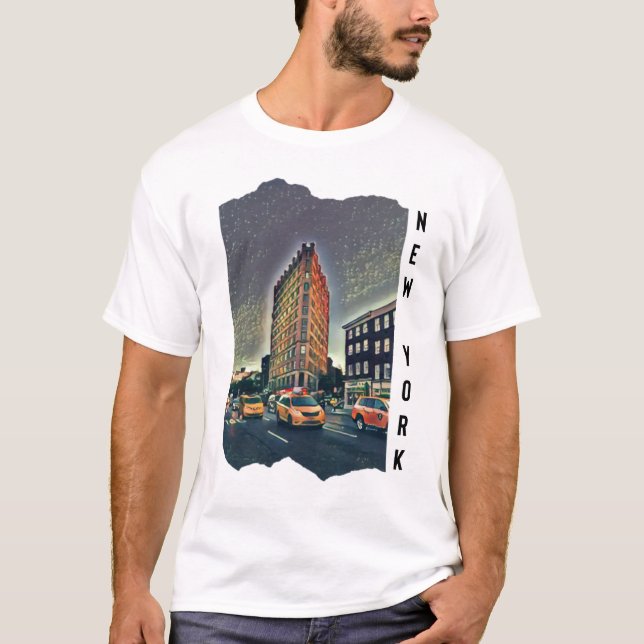 T-shirt Art esthétique de New York (Devant)