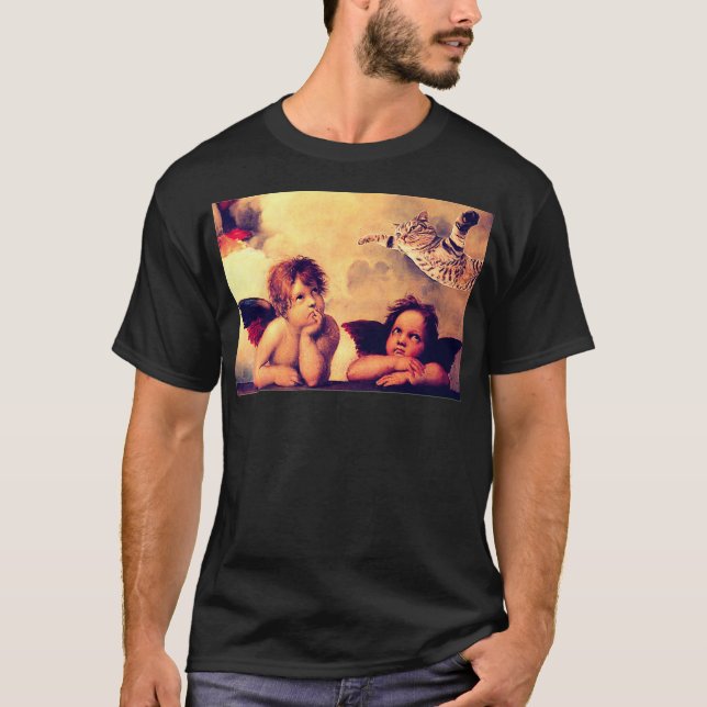 T-shirt Art esthétique Raphael Angles Chat Drôle Halloween (Devant)