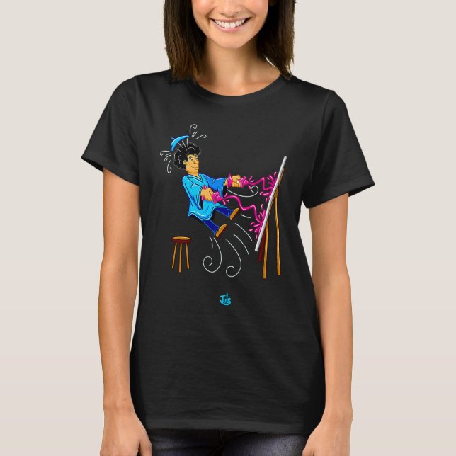 T-shirt Art Explosion  Peinture Créative (Devant)