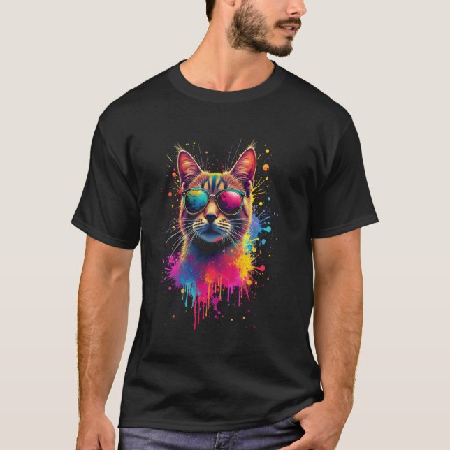 T-shirt Art félin (Devant)