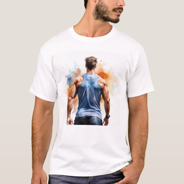 T-shirt Art Fitness audacieux - Gymnase et décoration moti (Devant)