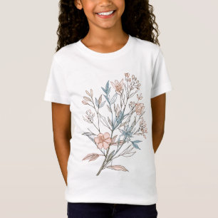 T-Shirt Art floral élégant en fleurs Fleur botanique mod