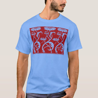 T-shirt Art Floral Nouveau Assyrien Influencé Horizontal S