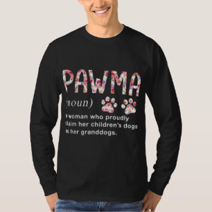 T-shirt Art floral Pawma Noun Définition Mama Grand-mère C