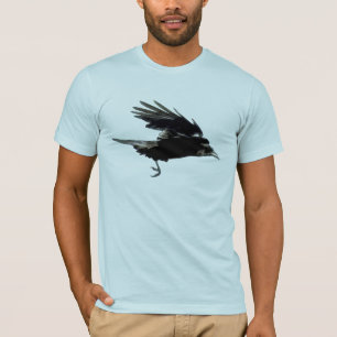 T-shirt Art Flying Black CROW (Corbeau)