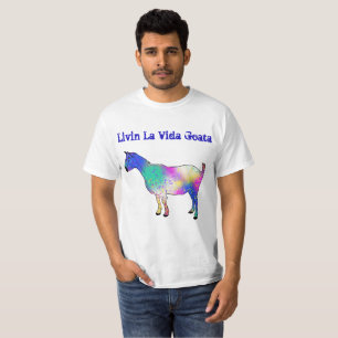 T-shirt Art génial drôle d'animal de chèvre de Vida Goa