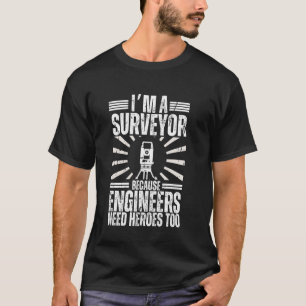 T-shirt Art géomètre drôle hommes femmes ingénieur géomètr