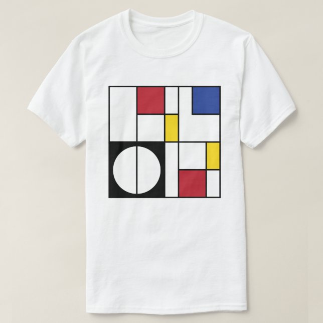 T-shirt Art Géométrique Abstrait  (Design devant)