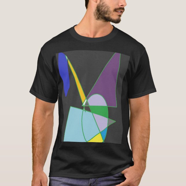 T-SHIRT ART GÉOMÉTRIQUE ABSTRAIT (Devant)