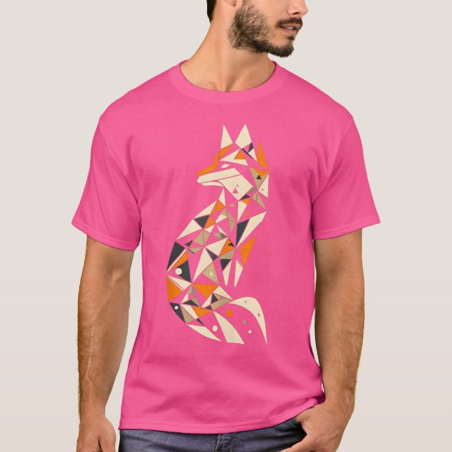 T-shirt Art géométrique Fox (Devant)