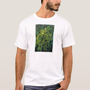 T-shirt Art Géométrique Homme Et Squelette Abstrait