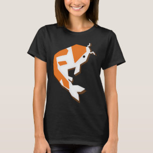 T-shirt art géométrique "Je suis un poisson Koi" pour tout