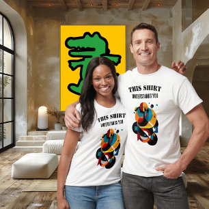 T-shirt Art Géométrique Moderne – Humour Abstrait Intellig