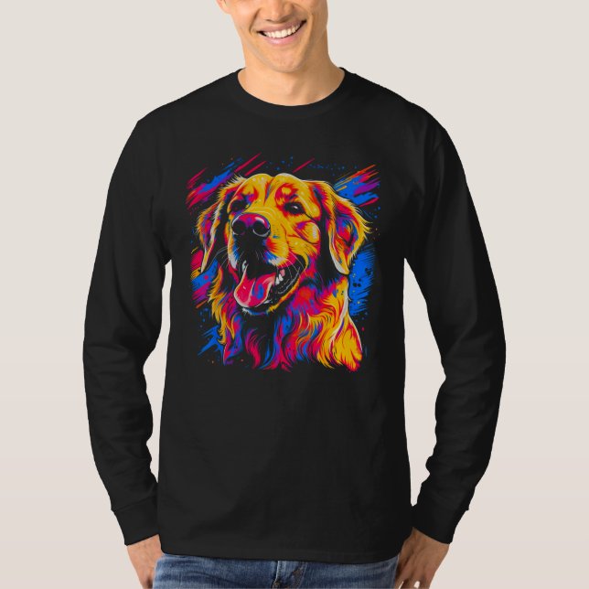 T-shirt Art Golden Retriever 1 (Devant)