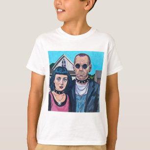 T-shirt Art gothique américain moderne - Inspiré de Grant