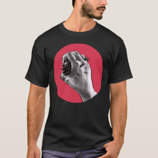 T-shirt Art gothique d'horreur - main poignardée