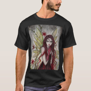 T-shirt Art gothique fée écarlate Imaginaire