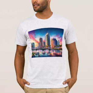 T-shirt Art Graffiti Tampa Skyline
