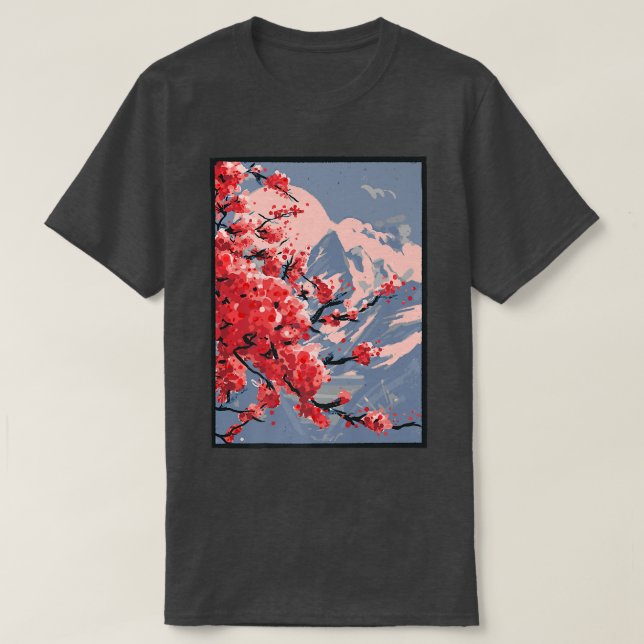 T-shirt Art Graphique Anime Style Japon (Design devant)