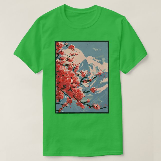 T-shirt Art Graphique Anime Style Japon (Design devant)