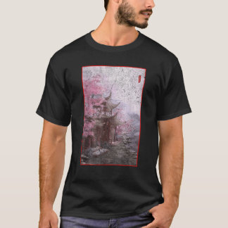 T-shirt Art Graphique Japonais vintage Tee Cherry Blossom