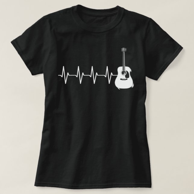 T-shirt Art guitariste acoustique (Design devant)