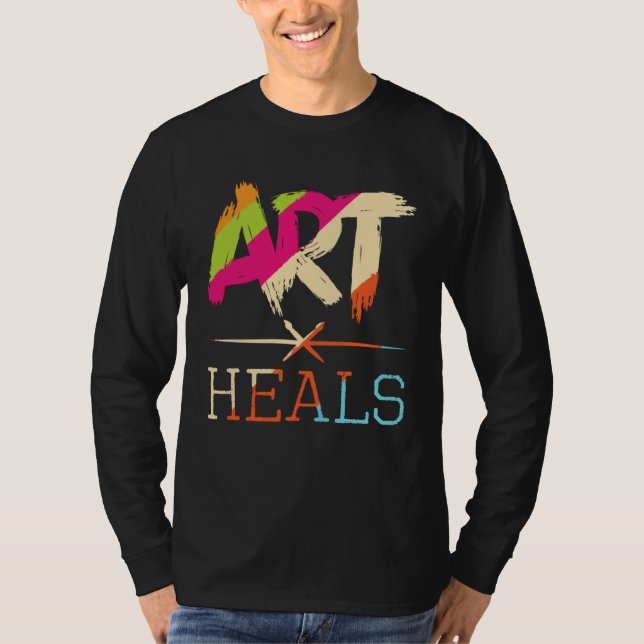 T-shirt Art Heals Hobby Paint Artist Portrait Painting Pai (Devant)
