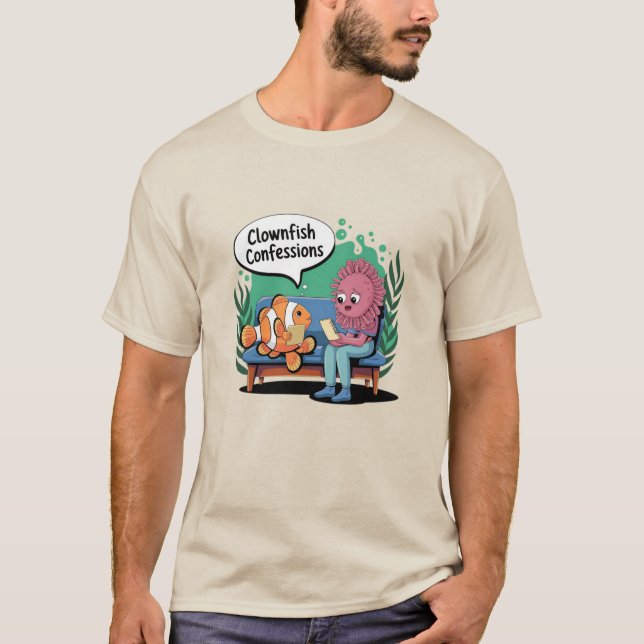 T-shirt Art humoristique de poisson clown pour les amateur (Devant)