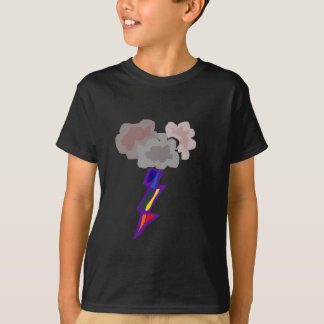 T-shirt Art impressionnant de nuages et de foudre d'orage
