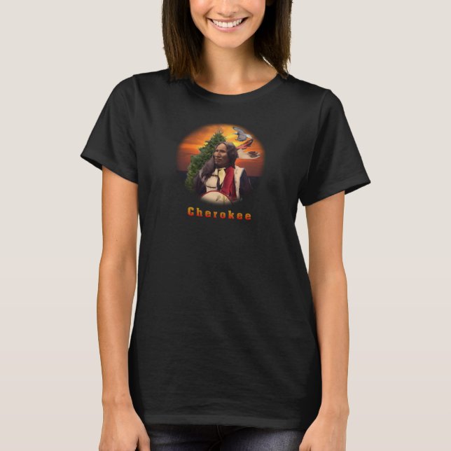 T-shirt Art indien cherokee (Devant)