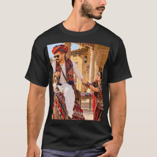 T-SHIRT ART INDIEN TRADITIONNEL DE L'HÉRITAGE RAJA