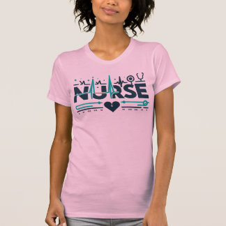 T-shirt Art infirmière rythme cardiaque héros de la santé