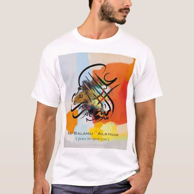 T-shirt Art Islamique - As-Salamu `Alaykum (Devant)