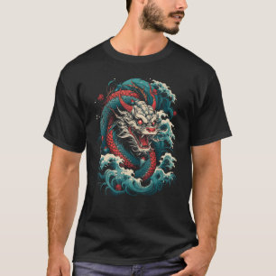 T-shirt Art japonais Dragon Tattoo Irezumi Art japonais Gr