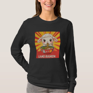 T-shirt Art japonais pop coucher de soleil nouilles mouton