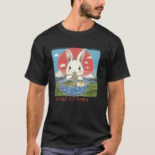 T-shirt Art japonais pop Mont Fuji Coucher de soleil Nouil