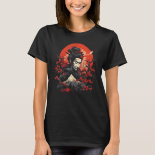 T-shirt Art japonais Samurai Bushido Guerrier Japon Mont F
