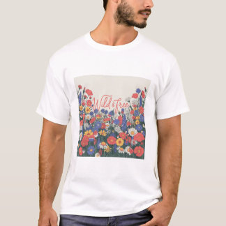 T-shirt Art Jardin fleur sauvage
