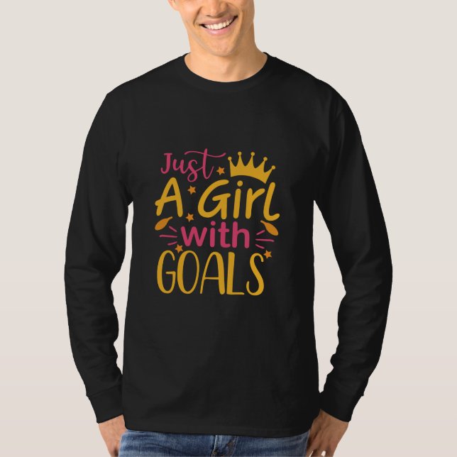 T-shirt Art | Juste Une Fille Avec Des Objectifs (Devant)