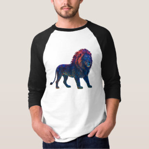 T-shirt Art Lion couleur néon