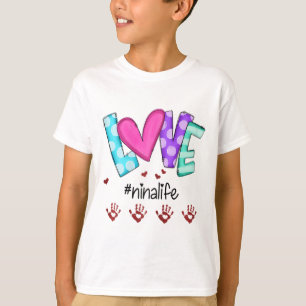 T-shirt Art Little Hands Ninalife Amour Personnalisé pour