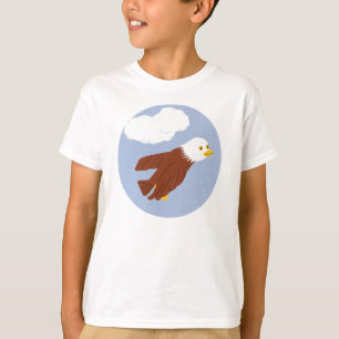 T-shirt Art lunatique chauve de bande dessinée d'Eagle