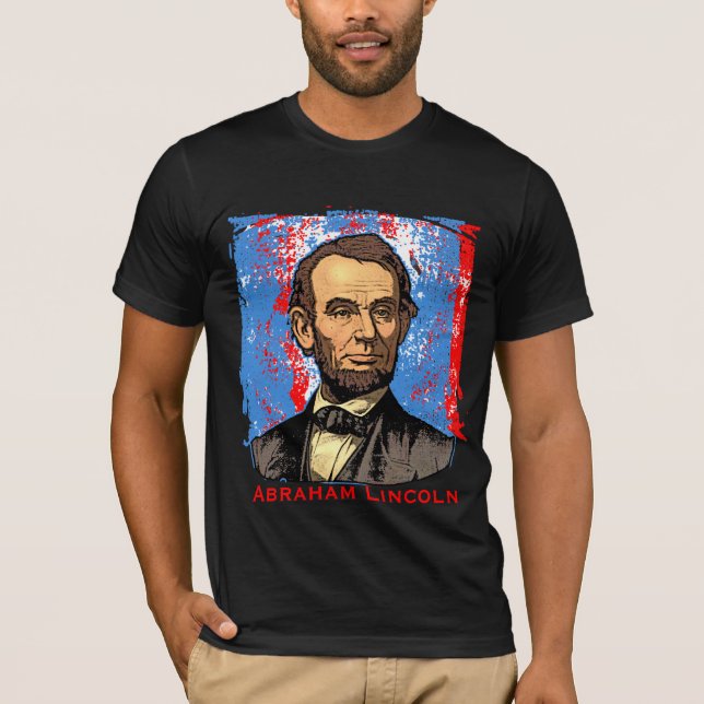 T-shirt Art magnifique d'Abraham Lincoln (Devant)