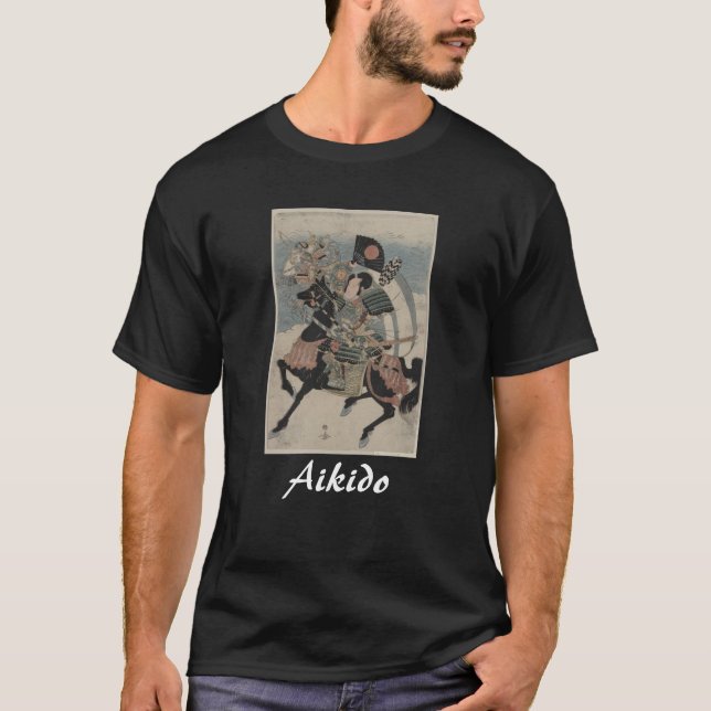 T-shirt Art martial de Japonais d'Aikido (Devant)