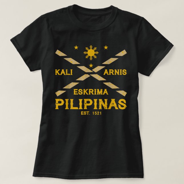 T-shirt Art martial philippin Eskrima Kali Arnis (Design devant)