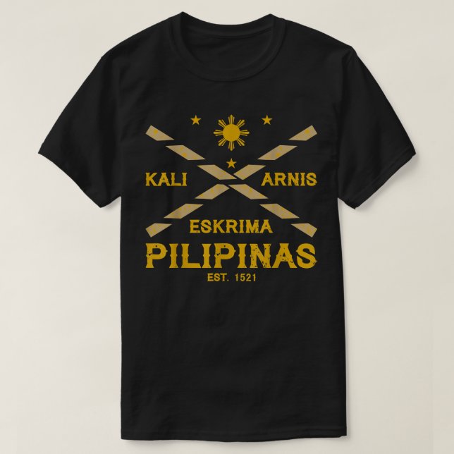 T-shirt Art martial philippin Eskrima Kali Arnis (Design devant)